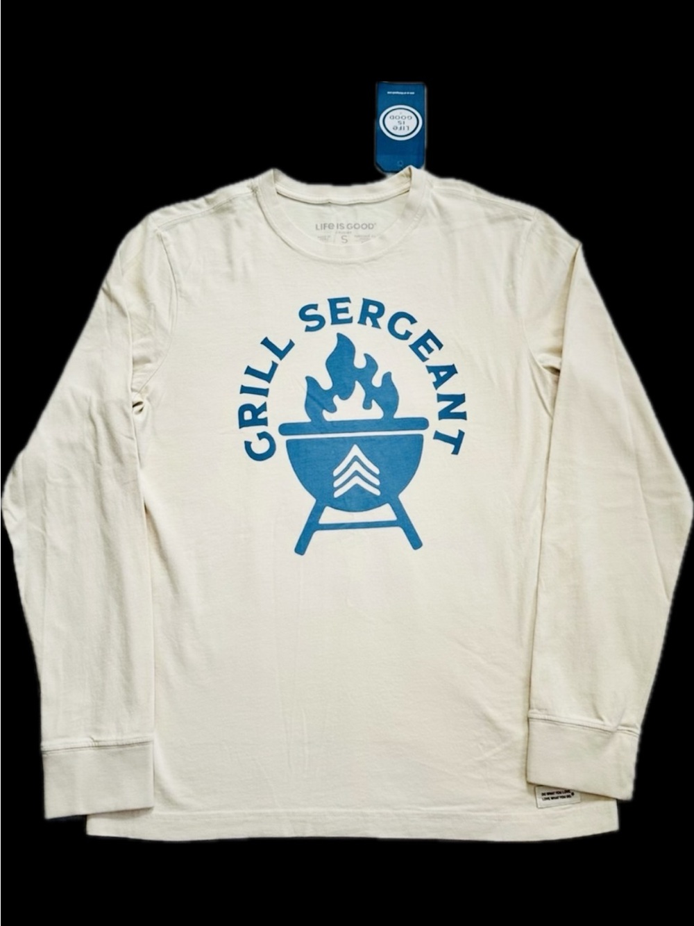 Life Is Good Men’s Grill Sergeant Long Sleeve Shirt